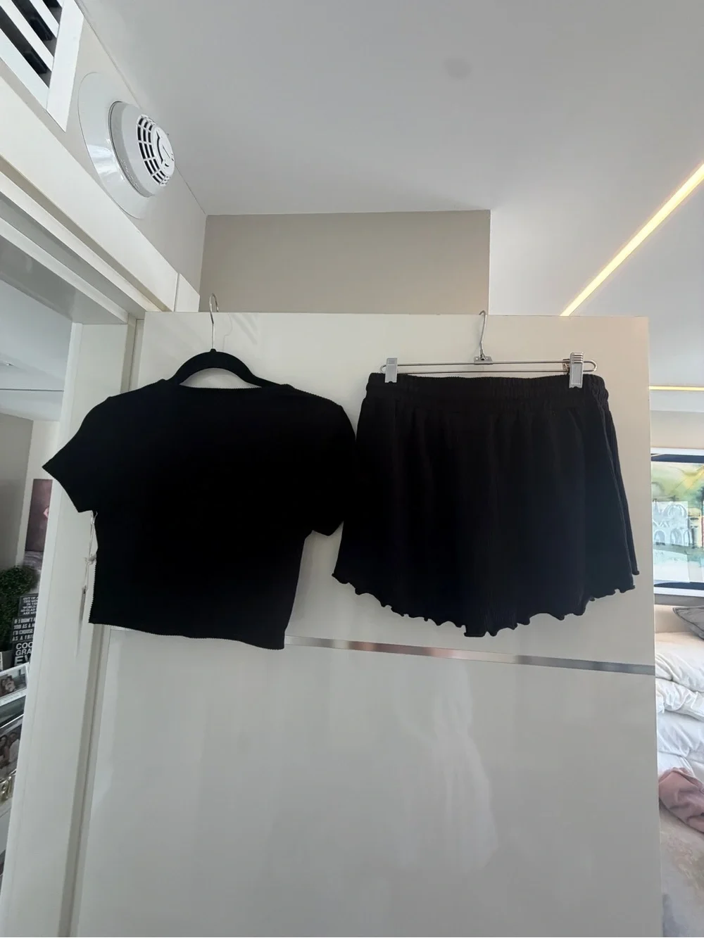 Ocean Drive Black Twist-Front Beach outfit